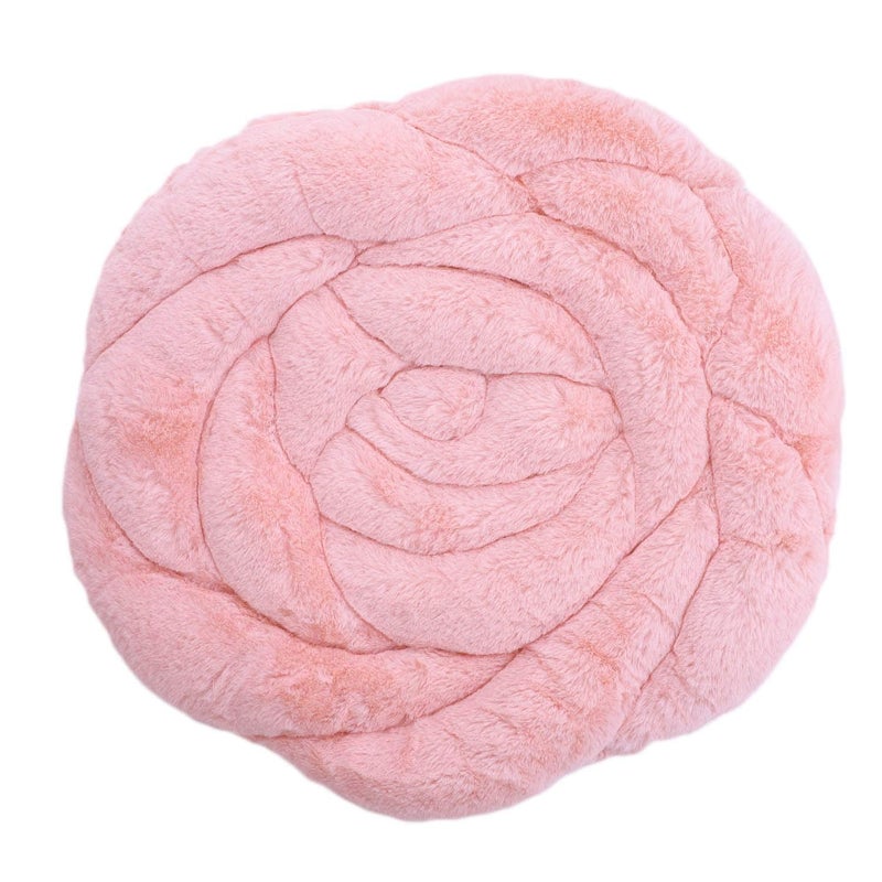 IPENNY Soft Cozy Seat Cushion Plush Rose Seat Pad Seat Pillow Relieves Back Coccyx Sciatica and Tailbone Pain Relief Chair Cushions Chair Pads for Home Office Sofa (Pink) - Image 2